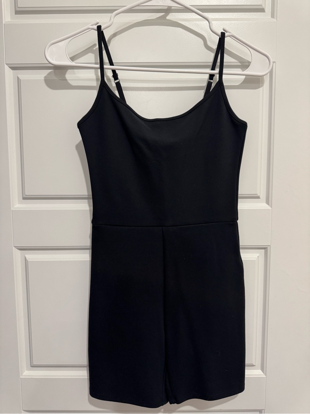 Abercrombie & Fitch Black Spaghetti-Strap One-piece Romper